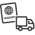 Icono transporte de documentos a embajada americana Asistente Colombia